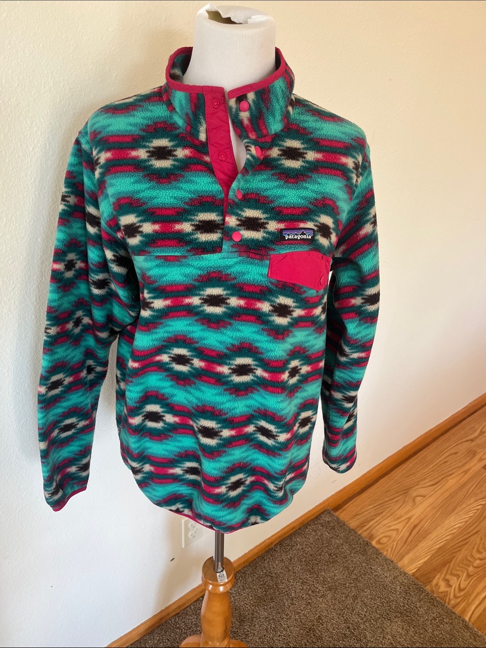 Patagonia wild desert Patterned Synchilla Pullover Aztec Tribal Print size L